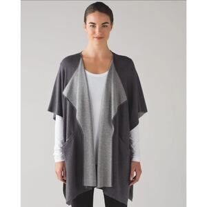 Lululemon After Asana gray cardigan wrap One Size